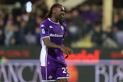 Moise Kean, autore del 2-1 in Fiorentina Torino