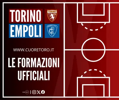 Torino Empoli - formazioni ufficiali