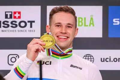 Harrie Lavreysen ai Mondiali di Ballerup 2024 ©Harrie Lavreysen via IG