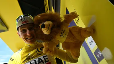 Tadej Pogačar, vincitore della 4^ tappa della Grand Boucle ©Tour de France