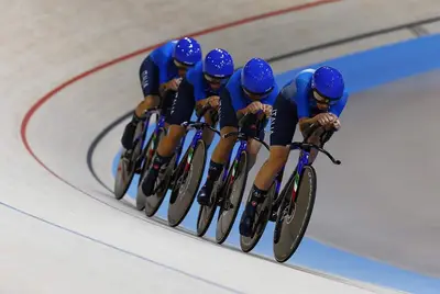 Il quartetto azzurro femminile in gara a Parigi 2024 © FCI