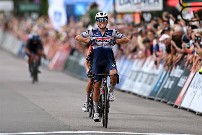 La vittoria di Ilan van Wilder a Merzig, Deutschland Tour 2023 © Soudal-Quick Step - GettySport