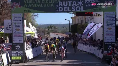 Fretin, Penhoet e Laporte sprintano sul traguardo della terza tappa della Vuelta a Andalucia 2026
