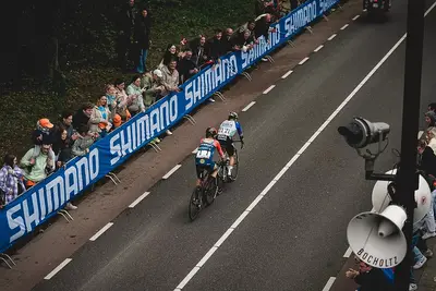 Evenepoel e Skjelmose all'Amstel Gold Race 2026 ©amstelgoldrace.nl