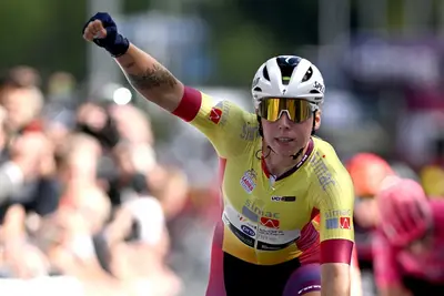 Lorena Wiebes vince la volata di Alkmaar ©Team SD Worx-Protime (Foto GettySport)