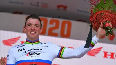 Mads Pedersen, qui con la maglia iridata ai Campionati Mondiali del 2019© Getty Images