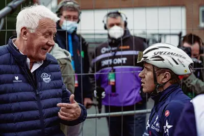 Patrick Lefevere e Remco Evenepoel, © Zac Williams/SWpix.com