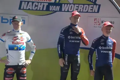Nacht van Woerden, il podio della gara maschile