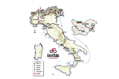 La planimetria del Giro d'Italia 2026 ©giroditalia.it