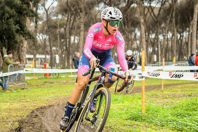 Silvia Persico impegnata ai Campionati Italiani Ciclocross a Ostia Antica © Team Bike Terenzi - GOTsportPhoto Luca Giulietti-Alessandro Tenaglia