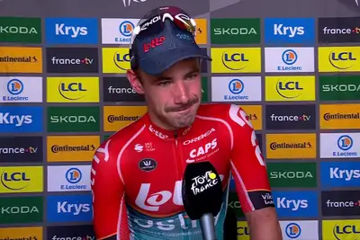 Victor Campenaerts nell'intervista post-tappa ©Tour de France