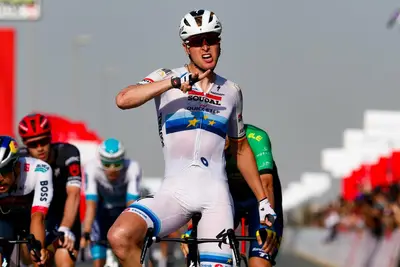 Sesta vittoria in carriera per Tim Merlier all'UAE Tour © AbuDhabiSC via X