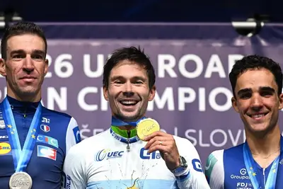 Primož Roglič vince l'europeo 22026 a cronometro ©Getty Images / gregacuderman