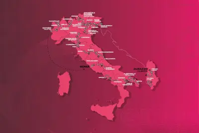 La planimetria del Giro d'Italia 2025 © giroditalia.it