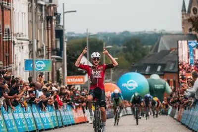 Berckmoes vince la tappa regina del Renewi Tour 2026 ©Renewi Tour via Fb