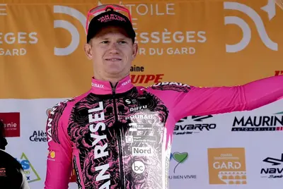 Joppe Heremans sul podio all'Etoile de Bessèges © LNC/Xavier Pereyron
