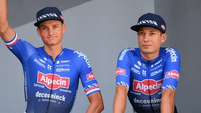 Mathieu van der Poel e Jasper Philipsen © Getty Images