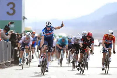 Primo successo stagionale per Tim Merlier all'AlUla Tour ©Soudal Quick-Step Pro Cycling Team-GettySport