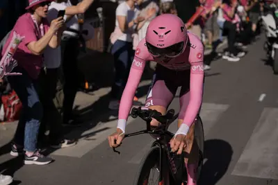 Tadej Pogačar vince la crono di Perugia ©Giro d'Italia
