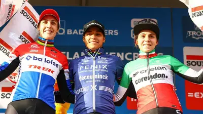 Il podio del Flandriencross di Hamme 2024 © X2O Trofee