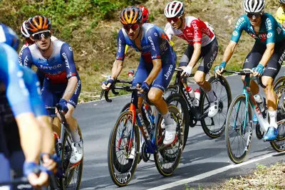 Eddie Dunbar e Filippo Zana in fuga nell'undicesima tappa della Vuelta a España 2024 © GreenEDGE Cycling via X