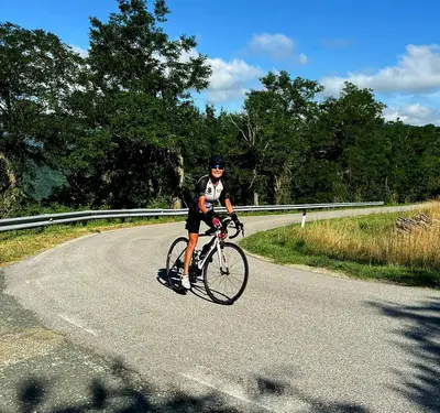 Valentina Silvestri in sella alla sua bici © Valentina Silvestri