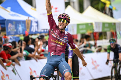Nicolas Dalla Valle, vincitore della 4^ tappa del Tour of Hainan 2023 © Team Corratec-Selle Italia