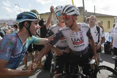 Christian Scaroni al Trittico Toscano con Isaac Del Toro©Sprint Cycling