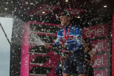 Merlier festeggia dopo la vittoria di Padova © Giro d'Italia