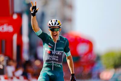 Terzo successo di tappa per Wout van Aert alla Vuelta a España 2024 © La Vuelta via X