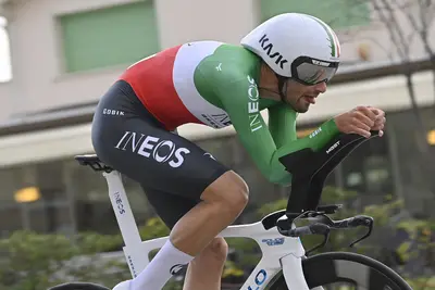 Secondo posto per Filippo Ganna nella cronometro di Lido di Camaiore ©Tirreno-Adriatico