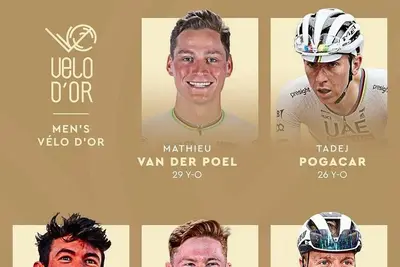 Alcuni dei candidati al Vélo d'Or 2024 ©Vélo d'Or-Vélo Magazine via IG