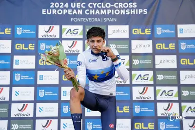 Tra i convocati dell'Italia ai Mondiali di ciclocross c'è anche Mattia Agostinacchio, che proverà a replicare il successo europeo a livello juniores © UEC Cycling
