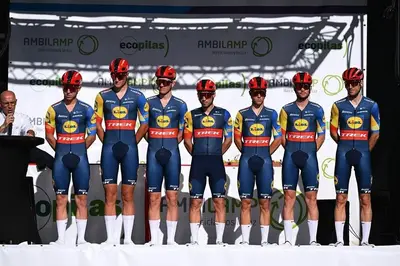 La Lidl-Trek Future alla partenza del Trofeo Ses Salines-Felanitx © Niklas Behrens/Getty Images