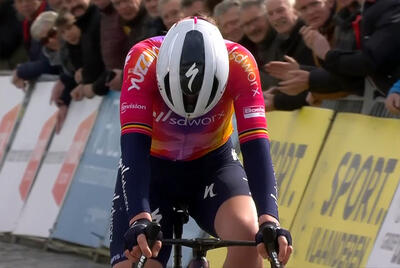 Lotte Kopecky taglia a testa bassa l'arrivo della Nokere Koerse 2023