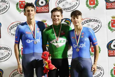 6 Giorni delle Rose di Fiorenzuola: Vogel vince l'Omnium maschile davanti agli azzurri Galli e Stella ©Cavalli