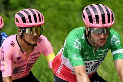 Alberto Bettiol in maglia di campione nazionale all'ultimo Tour de France ©Getty Images