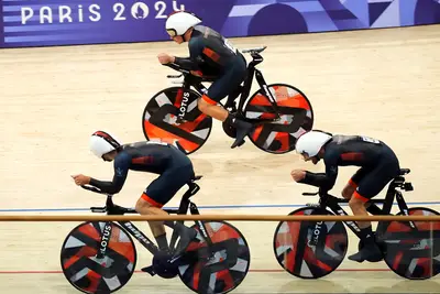 Il quartetto (rimasto terzetto nel finale) della Gran Bretagna a Parigi 2024 © David Davies/PA