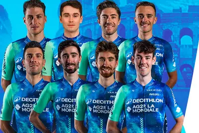 Il roster della Ag2r per il prossimo Giro d'Italia ©Decathlon Ag2r La Mondiale