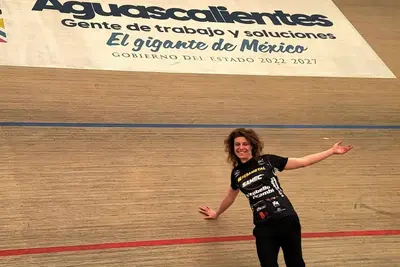 Vittoria Bussi al velodromo di Aguascalientes ©Vittoria Bussi