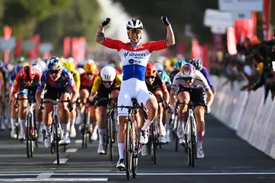 Lorena Wiebes vince la prima tappa del UAE Tour ©Team SD Worx-Protime (Foto Getty)