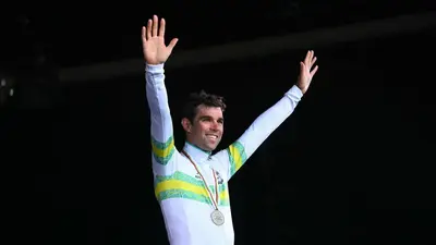 Michael Matthews, qui ai Mondiali di Wollongong 2022 © Twitter UCI