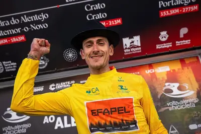 Tiago Antunes festeggia il successo alla Volta ao Alentejo © Volta ao Alentejo