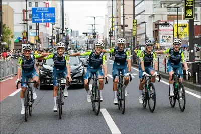 Il Team Solution Tech-Vini Fantini oggi alla Japan Cup 2025 ©Miwa Arashiro