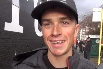 Rick Pluimers dopo la Omloop Nieuwsblad ©Raymond Kerckhoffs