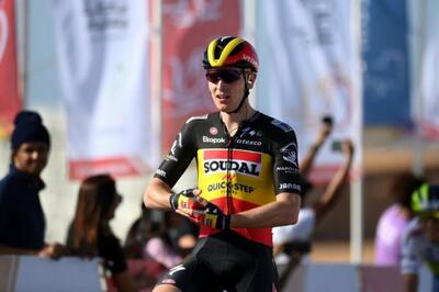 Tim Merlier vince la prima tappa del Tour of Oman © Soudal Quick Step Twitter