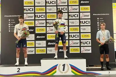 Jacopo Vendramin oro nell'Eliminazione ai mondiali su pista juniores ©FCI