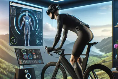 Il ciclista del futuro o già del presente? Immagine generata con Intelligenza Artificiale