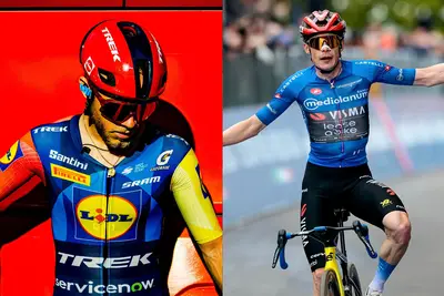 Jonathan Milan ©Sean Hardy, Jonas Vingegaard ©Team Visma | Lease a Bike