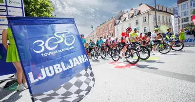 La partenza da Lubiana di una tappa del Tour of Slovenia (©tourofslovenia)